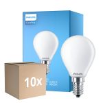 Multipack 10x Philips Corepro LED Lustre E14 Boule Dépolie 6.5W 806lm - 840 Blanc Froid | Équivalent 60W