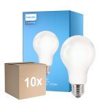 Multipack 10x Philips Corepro LED Ampoule E27 Poire Dépolie 13W 2000lm - 827 Blanc Très Chaud | Équivalent 120W