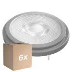 Multipack 6x Ledvance Superior Spot LED Réflecteur G53 AR111 7.4W 450lm 24D - 927 Blanc Très Chaud | Meilleur rendu des couleurs - Dimmable - Équivalent 50W