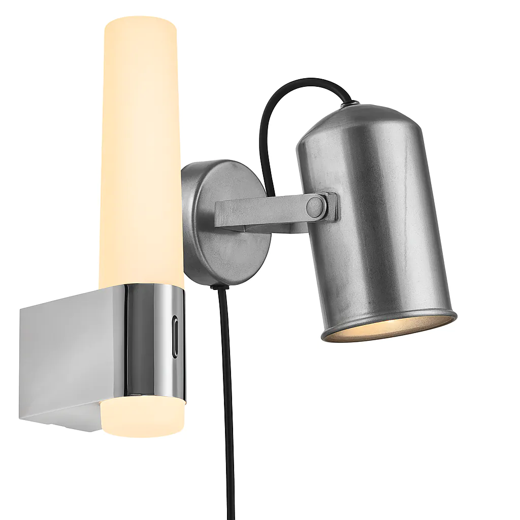 Wandlampen zilver