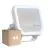 Multipack 4x Ledvance LED Floodlight Aluminium Wit 17W 2400lm 100D - 840 Koel Wit | IP66 - Symmetrisch